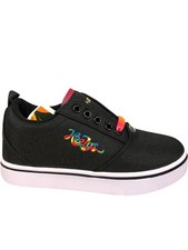 HEELYS Kids Black Canvas Roller Shoes with Wheels Size 13