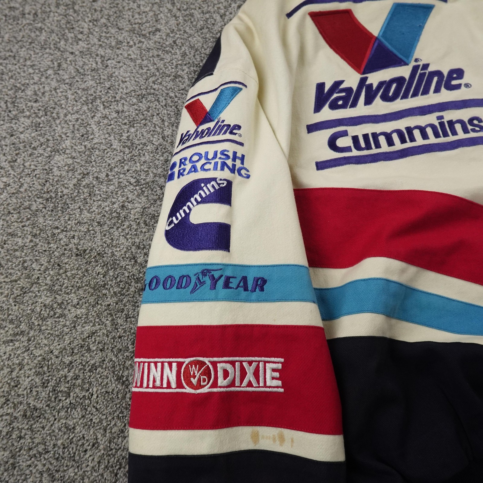 VTG Mark Martin Jacket Mens L Jeff Hamilton NASCAR Valvoline Racing Car 6 90s