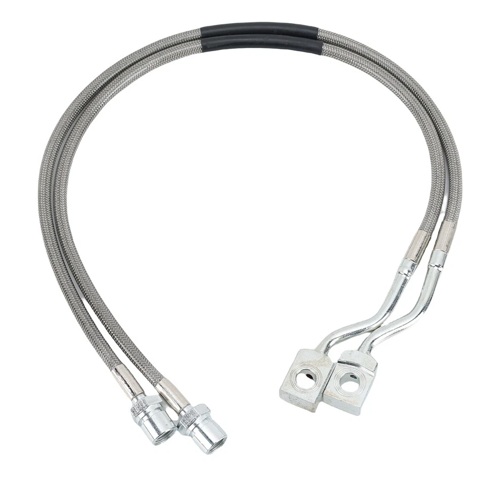 NEW Front Stainless Steel Extended Brake Lines For 07-18 Silverado Sierra 1500 Foto 4 de 4