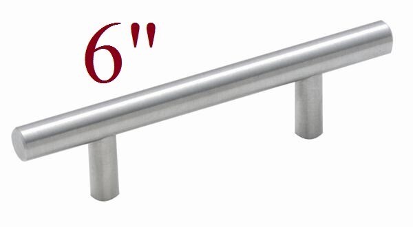 25 Pack Solid Brushed Nickel Cabinet Pulls Stainless Steel Drawer Bar Handles