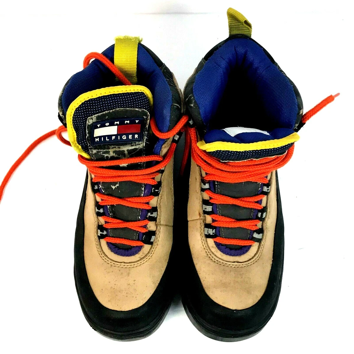 Vintage 90s Tommy Hilfiger Hiking Boots Men s 7.5 Rare 25