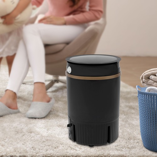 Portable Mini Washing Machine Washer with Drainage Basket Multi-Functional Black - Picture 16 of 22