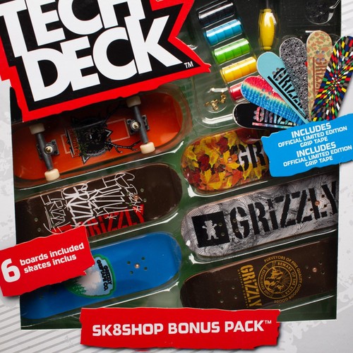Tech Deck Grizzly Griptape Exclusive First Edition Sk8Shop Pack 6 Fingerboards - Bild 2 von 10