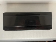 Vintage Alpha 15 or 24 Audio Cassette Tape Storage Box Case Holder Black Plastic
