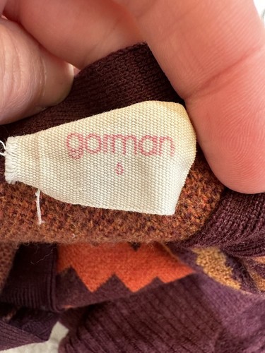 Gorman Australian Merino Wool Knit Cardigan Burgundy Orange XXS XS 6 - Picture 15 of 15