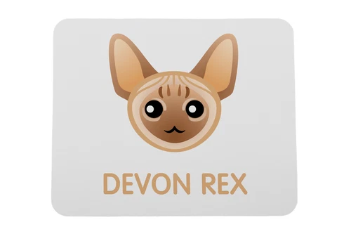 Devon Rex onderzetter met kat Art-Dog