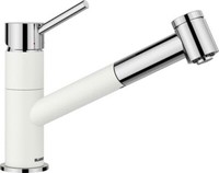 Blanco KANO-S Vario KüChenarmatur Hochdruck Silgranitweiß/Chrom 527964