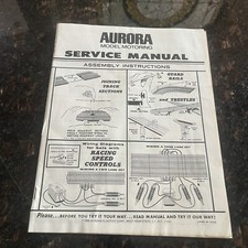 Aurora Model Motoring 1969 Service Manual HO Slot Car Booklet