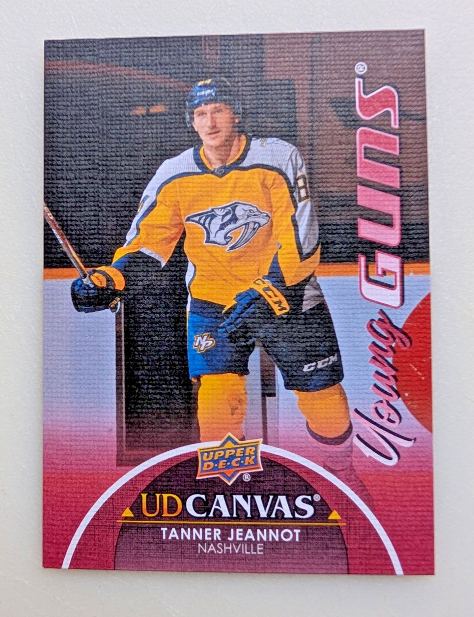 2021-22 Upper Deck Series 1, Tanner Jeannot UD Canvas Young Guns, Mint, #C94