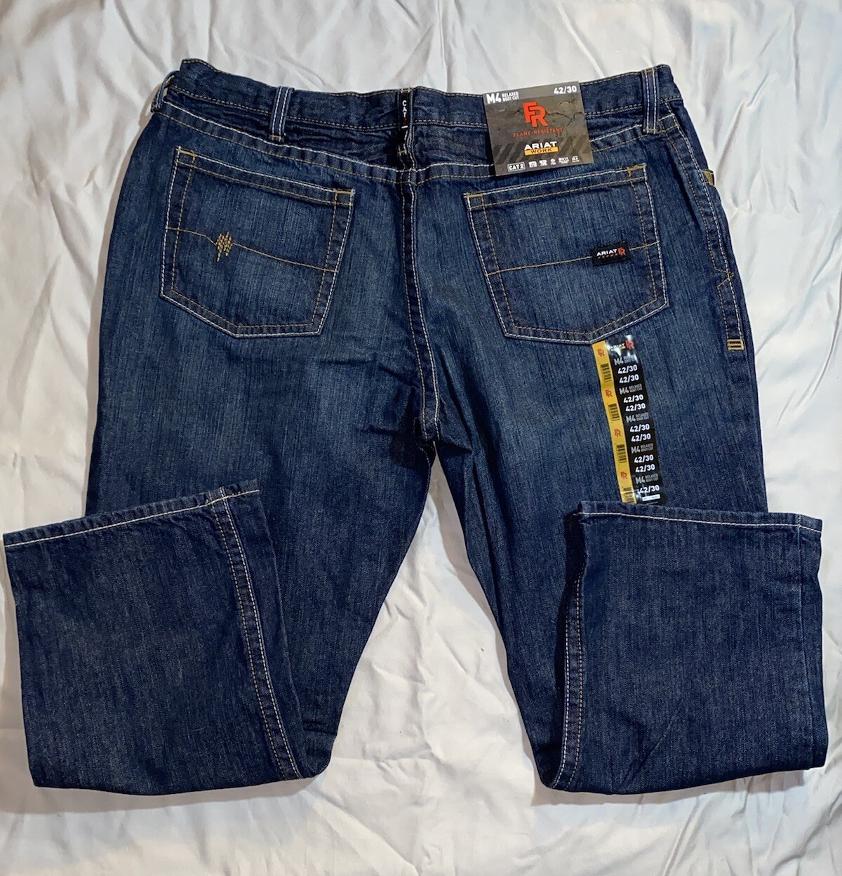 Ariat Work FR Jeans M4 Relaxed Boot Cut Flame Resistant Pants Men's 42 X 30 NWT
