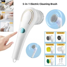 Electric Cordless Spin Scrubber Rotating Cleaning Brush Kitchen Clean Bathroom