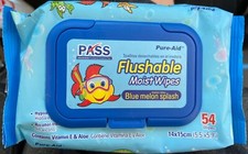 Flushable Moist Toilet Wipes 54 Count