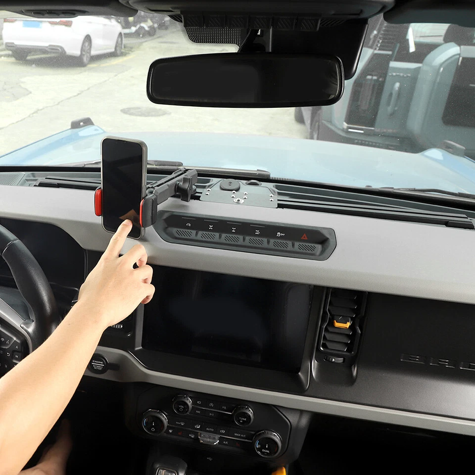 Car Dash Console Mobile Cell Phone Mount Stand Holder for Ford bronco 2021-2025 - Image 2 of 4
