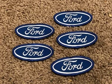 FORD MOTOR COMPANY FORD OVAL LOGO SALESMAN SERVICE DEPARTMENT PATCH LOT OF 5X