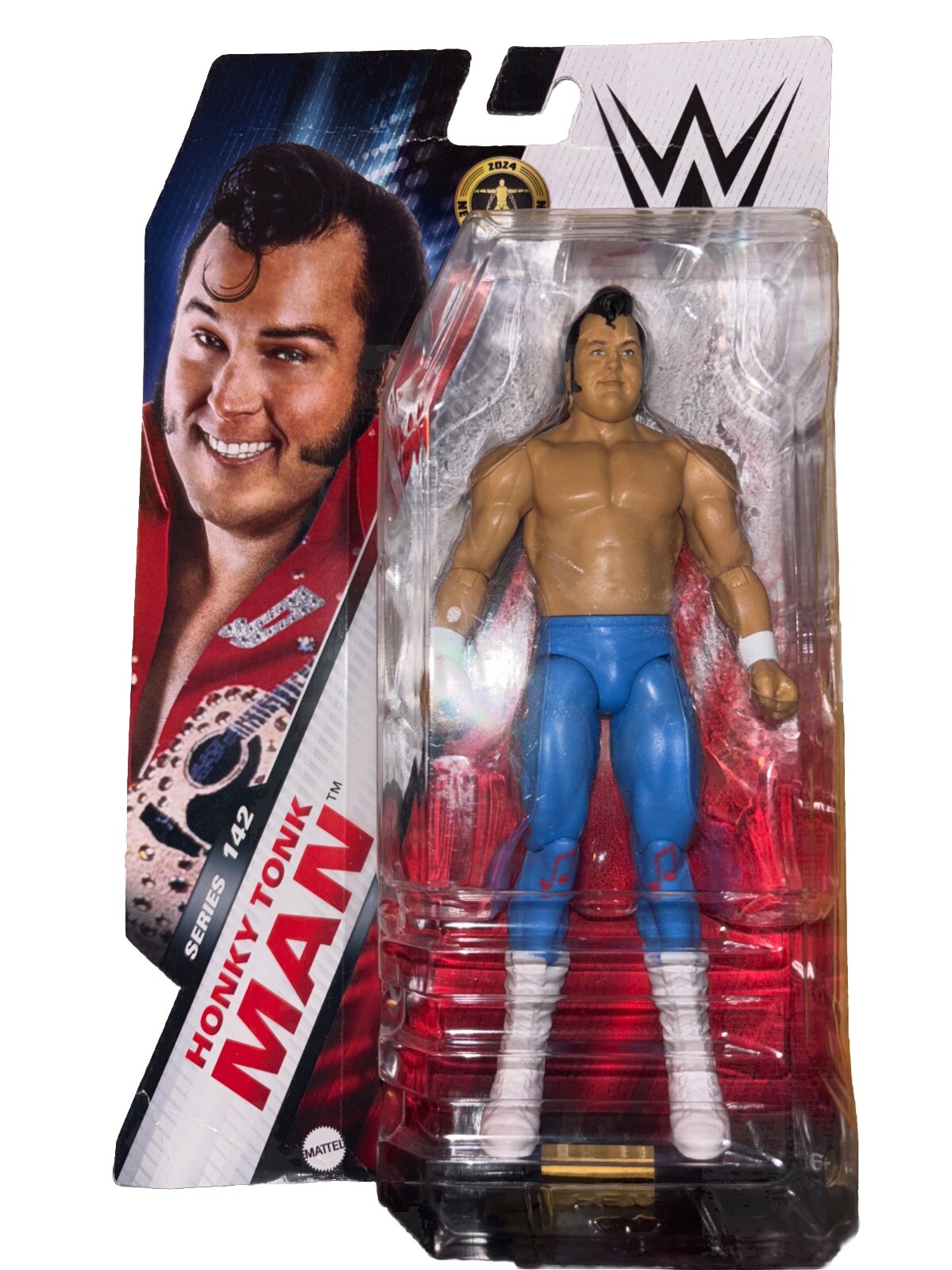 WWE Mattel Basic Series #142  “CHASE Variant” Honky Tonk Man Blue Tights
