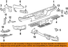 GM OEM 15-22 Canyon Rear Bumper Bumper Components-Corner Pad Brace 23124073