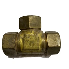 1” tracpipe trac pipe tee 1x1x1 gas propane fitting solid brass
