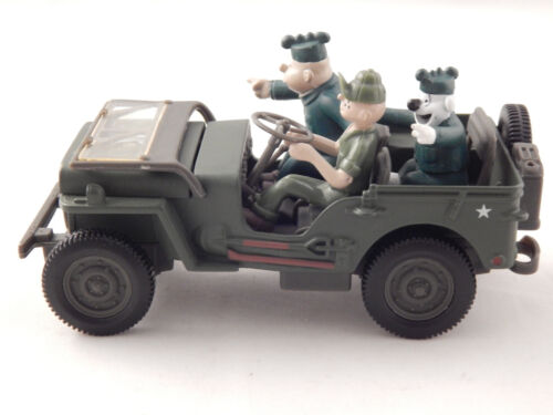 Willys Jeep, Beetle Bailey, Sarge & Otto Figures, 1:32 Diecast, Gate