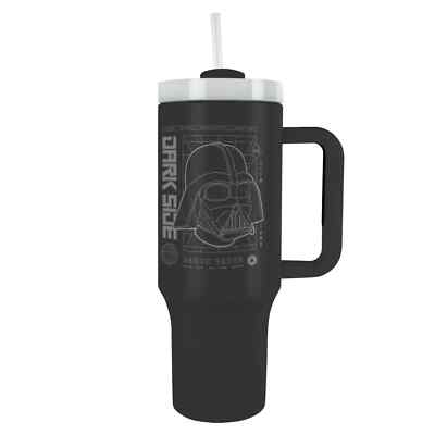 Star Wars 40oz Tumbler - Official Darth Vader Grid Insulated 1200ml Travel Mug