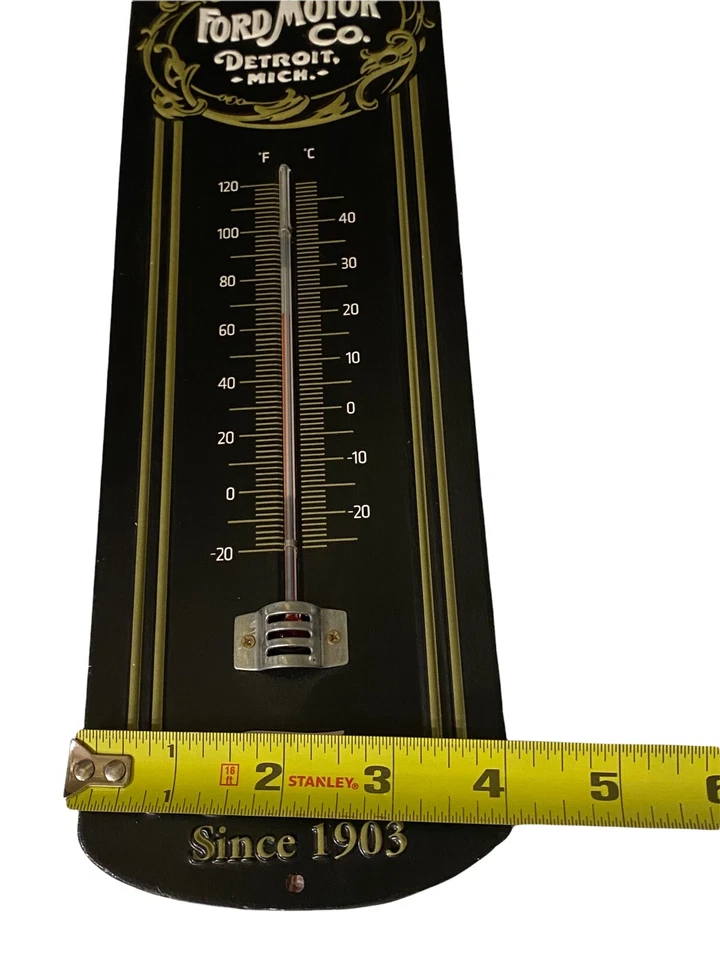 Ford Motor Co. Advertising Thermometer, Man Cave, Dad Gift, Ford, New, F1 - Image 3 of 4