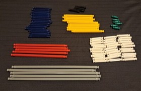 -CHOOSE PIECE- K'NEX (PICK YOUR PART) KNEX Connectors Rods Green Knex Container
