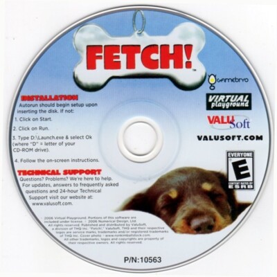 FETCH! - Play, Train & Compete (PC-CD, 2006) Windows 98/Me/XP -NEW CD in SLEEVE
