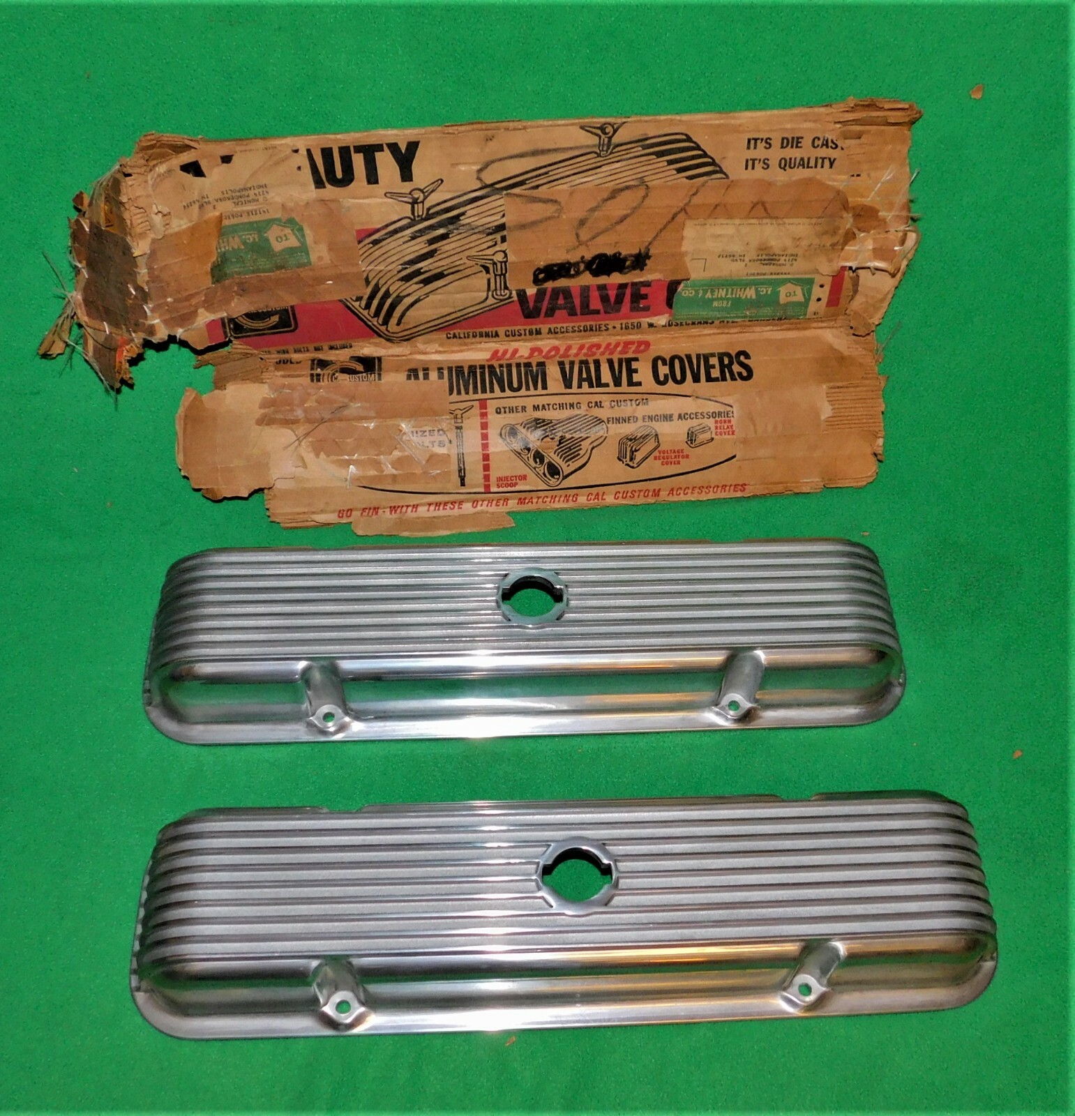 Vintage Cal Custom Valve Covers For Pontiac V8 For Sale Online Ebay