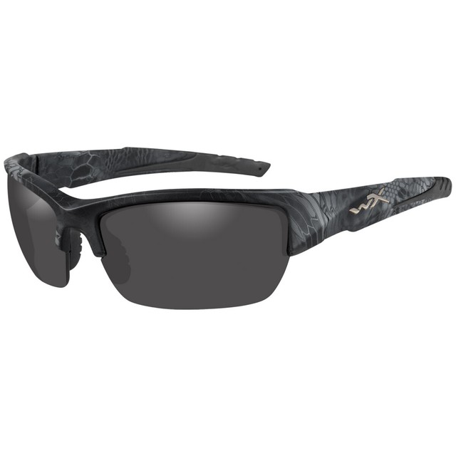 Wiley X Valor Sunglasses Kryptek Typhon Camo Polarized Smoke Gray