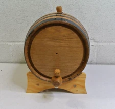 Tabletop Oak Aging Barrel 1 Gallon (5 Liter) w/Stand, Bung and Spigot