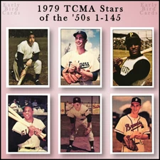 1979 TCMA Stars of the 1950's (1-145) / Pick Your Cards / Buy2+ Save10%