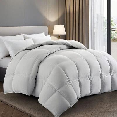 puredown® Feather Comforter Twin Size, All Season Duvet Insert, Hotel Collect...