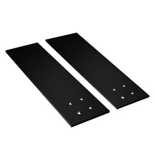 2 Pcs of 10x4x1/4 inch Contractor Grade Black Steel Countertop Support Bracket