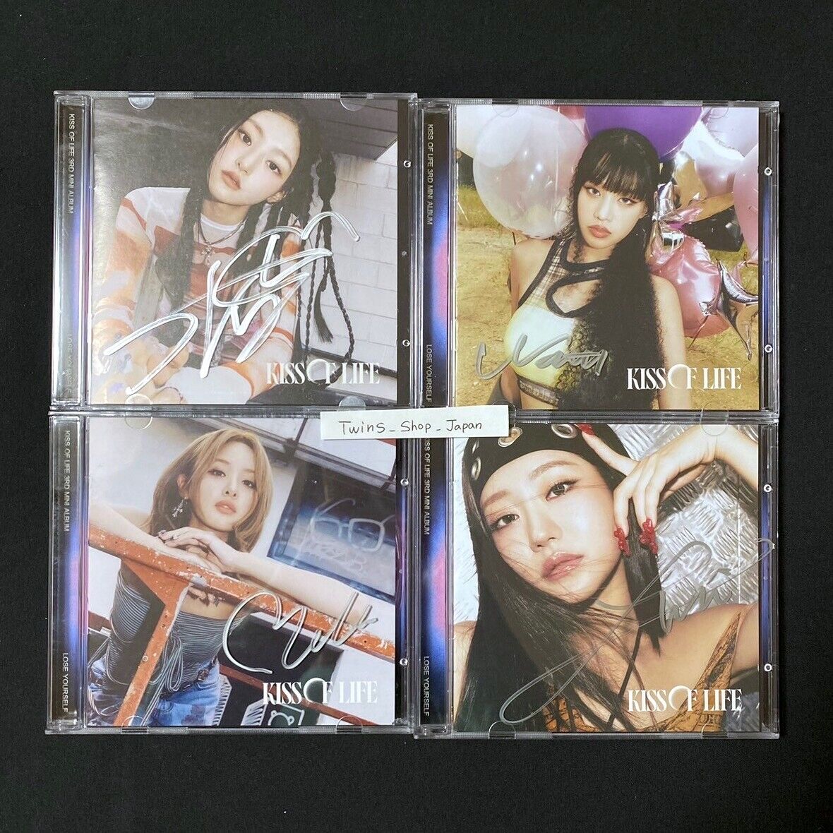 kiss of life autographed signed 1st Single album LOSE kiss of life autographed signed 1st Single album LOSE