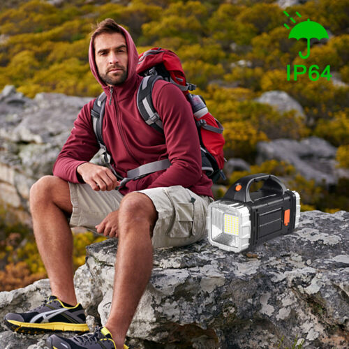 Camping Lantern USB Rechargeable Camping Torch Power Bank (Silver White Light) - Picture 12 of 12