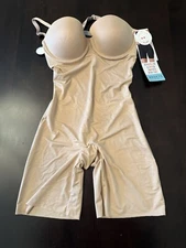 Size SMALL Assets By SPANX Nude Strapless Cupped Shaping Bodysuit