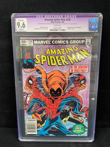 AMAZING SPIDER-MAN #238 CGC 9.6 WHITE 3/83 RESTORED HOBGOBLIN FIRST APP TATTOOZ