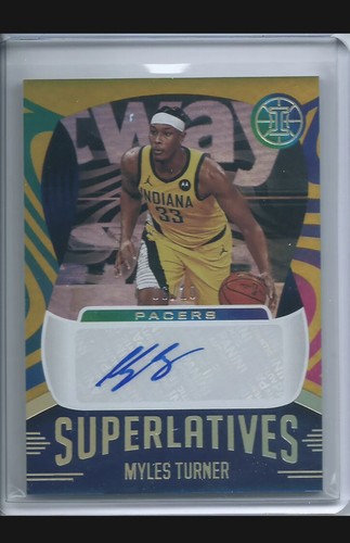 2020 Panini Illusions Basketball Gold Myles Turner #SUP-MYL