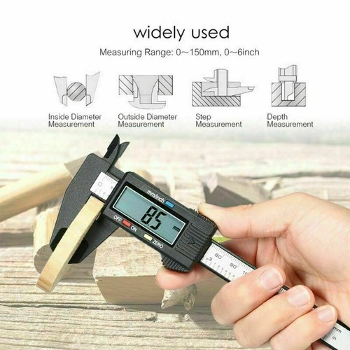 0-150mm Metal LCD Digital Caliper Electronic Gauge Vernier Micrometer Ruler Tool - Picture 5 of 12