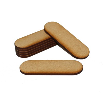 STADIUM (PILL) 100mm x 30mm NATURAL MDF BASES for Roleplay Miniatures