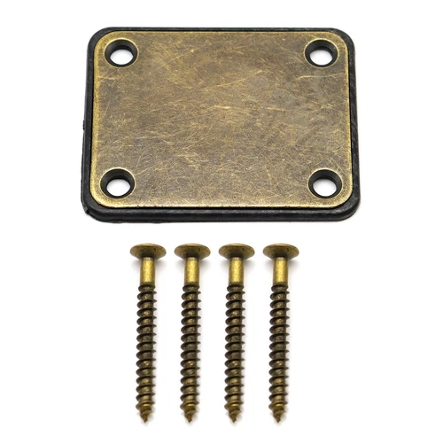 Bronze Electric Bass Guitar Neck Plate Neck Joint Connecting Strengthen Plate