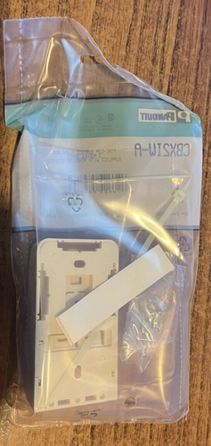 Panduit CBX2IW-A Mini-Com Surface Mount Box 2 Module Space w/ Adhesive Backing - Picture 2 of 2