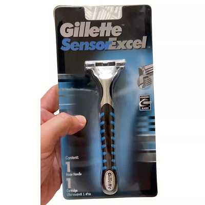 Gillette Sensor Excel Razor Handle + 1 Cartridge - HOLDS WOMENS