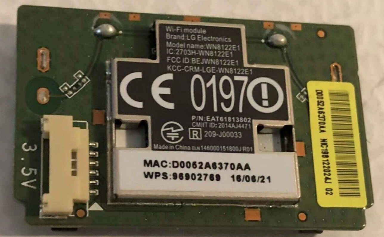 LG 50UH5530 Smart TV WiFi Module WN8122E1 eBay