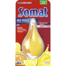 SOMAT Scented dishwasher freshener/odor neutralizer 1ct. /60 washes LEMON/ORANGE