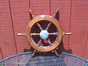 VINTAGE 1964 TROJAN SHIPS WHEEL