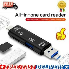 5 in 1 USB 3.0 Type C / USB / Micro USB SD TF Memory Card Reader OTG Adapter USA