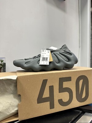 Adidas Yeezy 450 grey size 9.5 Shop Grey Mens adidas Yeezy 450 Lace Up Sneakers – Shoebacca main image 4