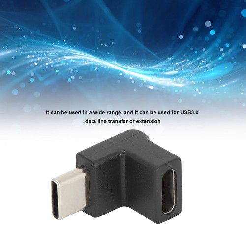 Right Angle USB C Adapter USB C Type C Male To Female Adapter 90 Degree Angl Fit - Picture 7 of 22