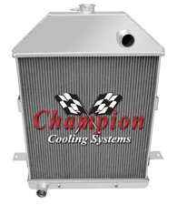Rn Champion 3 Row All Aluminum Radiator Ford Configuration For 1941 Ford Truck