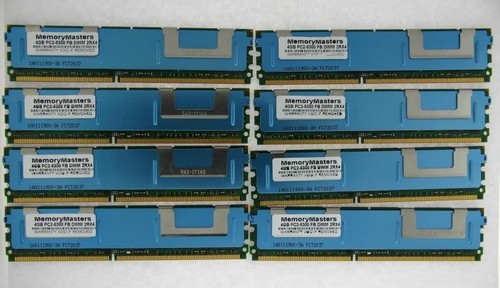 32GB MEMORY KIT 8 x 4GB FBDIMM PC2-5300F 667MHz for DELL PRECISION 690 TESTED - Picture 3 of 3
